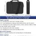 Alfheim 13-14 inch Hard Shell Laptop Case Sleeve, Waterproof Shockproof Shoulder Bag, Protective Carrying Case Compatible for 13.3 14.2 MacBook Pro A2442 A2338 13.3 MacBook Air 2337 M1 A2179