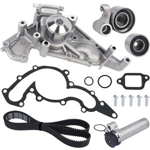 TKT-021 Timing Belt Kit w/Water Pump Replacement for Toyota 4Runner Tundra Sequoia Lexus GX470 LX470 GS LS SC 400 430 4.7L 2002-2009 Part 16100-09201 13568-09070 GELUOXI