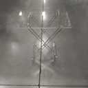 Namalu Acrylic Foldable TV Dinner Table Clear Small Folding Tray Space Saving for Eating Snack Coffee Bed Desk Living Room Kitchen Furniture Easy Assembly(No Edge,20.4 * 18.6 * 12 Inches,Transparent)