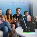 FASTSNAIL Charging Dock for Nintendo Switch 2(2025) for Joy-Con 2, Dual-Direction Magnetic Fast Controller Charger Station with 9 RGB Light & Charging Cable for Joycon 2 Stand Accessories (Black)