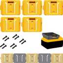1Packs Battery Holders Mount Fit for Dewalt 20V 60V Battery DCB200 DCB201 DCB202 DCB203 DCB204 DCB205 DCB206 DCB208
