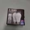 Briignite 3 Way LED Light Bulbs 50-100-150W Equivalent Daylight White 5000K, 3-Way A21 LED Light Bulb E26 Medium Base, 600LM-1250LM-1850LM, Perfect for Table Lamp, Floor Lamp, Desk Lamp, 2 Pack