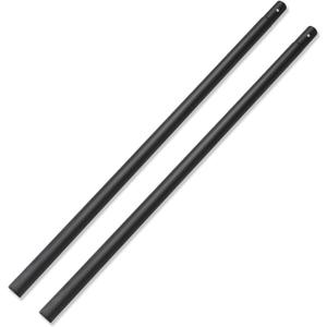 Helios&Hestia 1.5in Outdoor Patio Market Umbrella Replacement Extension Lower Pole (W/ Bullet Buckle, Dark Grey Pack of 2)