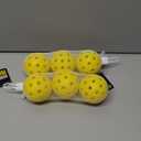 6 pcs Pickleball Balls,40 Hole Indoor Pickleball Balls,8mm Precision Drilled-Spaced Pickle Ball Set-Profession Plastic Ball for Pickleballs Paddles and Indoor Floor Sport Court