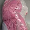 zukakii 12FT Giant Christmas Inflatables Decorations Outdoor Pink Dinosaur, Huge Christmas Blow Up Yard Decorations with Christmas Wreath Hat Build-in LED Light Strong Blower for Holiday Party Xmas