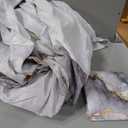 Pamnest Queen Size Bed Sheet Sets, Marble White Gold Stone Soft Microfiber 4 Pcs Bedding Sets for Adults Bedroom Bed Decor, Gray Vintage Retro Flat, Fitted Sheet and 2 Pillowcases