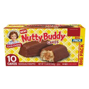 3 x Little Debbie Nutty Buddy Cake Big Pack, 12.68 Oz Box (EXP 08/02/26)