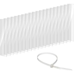 20Pcs Clear Cage Edge Liner Guinea Pig Cages, Pet Cage Liner 14" x 4.5", with Holes Zip Ties Urine Guard Side Ferret Cage Accessories for Rabbit Pet Hamster Rat and Other Small Animal