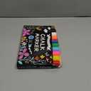 Window Chalk Markers for Glass Washable, 10 Colors Jumbo Liquid Chalk Marker with 10mm 3 in 1 Nib Thick Wide Tips, Big Chalkboard Markers, Car Paint Pen for Auto, Bistro, Mirror, Poster, Blackboards