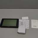 Geevon Atomic Clock with Indoor Outdoor Temperature  10.8'' Large Display, Self-Setting Wall Clock with Wireless Sensor, AC Powered & Battery Backup, Easy for Seniors, Bedroom, Office, Kitchen