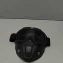 Paintball Mask Anti Fog,Tactical Full Face Mask Ski Mask Goggles Detachable Adjustable,Motorcycle Riding Face Protection (black)