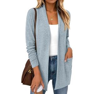 LILLUSORY Cardigan Sweaters for Women Lightweight Open Front Cardigans Casual Loose 2026 Spring Outfits with Pockets, XL