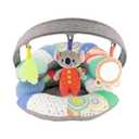 Infantino 3-in-1 Tummy Time, Sit Support & Mini Gym - Removable Toy Arch - Musical Koala Pal, Soothing Leaf Teether & Peek-and-See Mirror - for Babies, 0M+