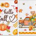 Bonsai Tree Fall Kitchen Towels Set of 2, Thanksgiving Hand Towels 18"x28", Fall Hand Towel, Pumpkin Decor for Kitchen