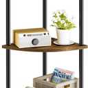 SRIWATANA 3-Tier Corner Shelf Stand for Small Space, 29.5" Standing Corner Shelf, Vintage Corner Display and Storage Shelf for Bedroom, Living Room, Home Office