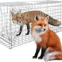 Large Live Animal Trap for Fox,42.5" X15 X17 Extra Large Animal Trap, Live Animal Traps cage for Raccoons Heavy Duty,Fox Traps for Trapping,Coyotes,Humane Catch and Release