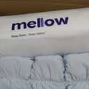 Mellow Puff Pillow Cooling Ice Silk Bed Pillow, Back & Stomach Sleepers | Fluffy Goose Down Alternative Fill, Hypoallergenic & Machine Washable Pillow for Side, Baby Blue, Lightweight Summer Quilt