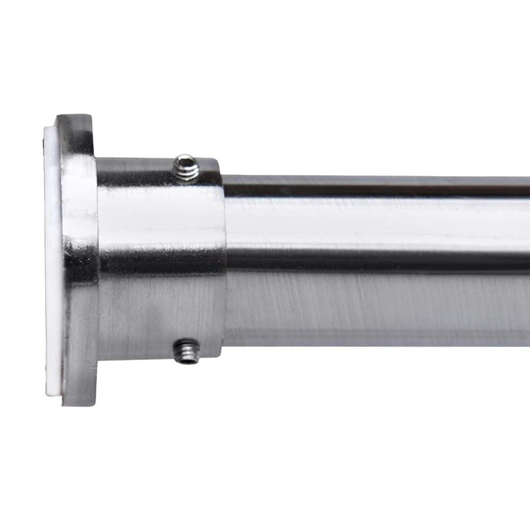 Room/Dividers/Now Tension Curtain Rod - Tension Window Rod - Bedroom, Kitchen Rod - Long, Heavy Duty, Adjustable Extension Curtain Rods by Room Dividers Now (120-150 Inches, Silver)