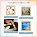 MECCANIXITY 2 Pack Wood Canvas Boards, 10x12 Inch Art Canvases Square Unfinished Wood Panel for Painting, Crafts, DIY Projects, Pouring Art