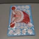 6 x 465 PCS 10 Sheet Double-Sided Christmas Window Clings, Christmas Snowflake Window Clings Stickers for Glass, Xmas Holiday Santa Claus Reindeer Snowflake Decals for Party