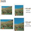 upsimples 18x24 Picture Frame, Display Pictures 16x20 with Mat or 18 x 24 Without, Wall Hanging Poster Frames, White, 1 Pack