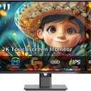 Touchscreen Monitor 27 Inch 2K 100Hz Gaming Monitor, QHD 2560x1440 IPS PC Monitor, 10-Point Multi Touch Screen Computer Monitor, USBC HDMI VGA Ports, Built-in Speakers