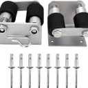 13-04401 Pair Lower Roller Bracket Kit with Rollers and Hardware Compatible with Peterbilt 379 Replace 13-04401 13-04401M001 13-03593 13-04413SPL 13-04467, Left & Right Sides