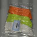 Women's Neon Scrunch Crew Socks 80s 90s Retro 3-Pack Cotton Stacked Boot Calf Cozy Ribbed Slouchy Socks Size 5-10 (1-white/Neon Green/Neon Orange)