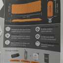POWERLIX Ultralight Inflatable Camping Sleeping Pad - Camping Mattress for Backpacking, Hiking, Compact Lightweight Air Pad for Camping, Inflation Hand Pump Bag/Repair Kit Included (Orange & Black)