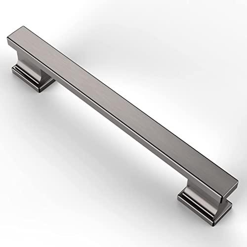 Asidrama 10 Pack 3.75 Inch(96mm) Brushed Black Nickel Kitchen Cabinet Handles, Cabinet Pulls Kitchen Cabinet Hardware for Cupboard Drawer Pulls