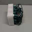 C7 Vintage Christmas String Lights with 27 Multicolor Ceramic Bulbs, 25FT Hanging Outdoor & Indoor String Lights for Christmas Tree Patio Roofline Decoration (Green Wire)