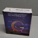 Smart LED Table Lamp, 5-in-1 Night Light Fast Wireless Charging Station, 256 Lights Mode Dimmable Bedside Lamp, Bluetooth Speaker & App Control for Bedroom, Home Decor, Alarm Clock for Festival Gifts (White)