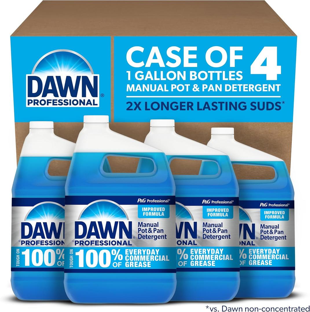 Dawn Professional Pot and Pan Detergent, Regular Scent, 3.8l (Case of 3)