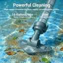 MUTAOMWY Cordless Pool Vacuum for Above Ground & Inground Pools, Handheld Hot Tub Vacuum Cleaner with Powerful Suction, Removes Leaves, Sand & Debris, 60-Min Runtime for Pools, Spas & Hot Tubs