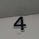 ISUNMEA 9 Inch Solar Lighted House Numbers for Outside, Light Up Waterproof LED Address Numbers Signs for Houses, Large Personalized Illuminated Exterior Modern House Numbers Light (4-Black, 9IN)