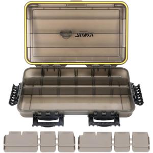 RUNCL Fishing Tackle Box, Waterproof Tray for Jigs Lures, Thicker Floating Tackle Utility Box with Adjustable Dividers, 3600/3700/Large 3700 Size