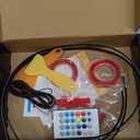 Jushope Interior Car LED Strip Lights, Acrylic LED Lights for Car with Dynamic Dreamcolor Chasing, Ambient Lighting Kits Music Sync Wireless APP and RF Remote Control (6 in 1) (6 pieces (dimensions not specified))