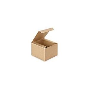 A1 Bakery Supplies Preimer High Kraft Pinstripe Brown Treat Gift Boxes (5 In X 5 In X 3.5 In 10 pk) (5x5x3.5 Inch (Pack of 10))
