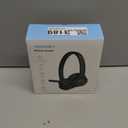 TECKNET Wireless Headset, Bluetooth Headset with Noise Cancelling Microphone - Rechargeable Bluetooth V5.2 Headphones, 50H Playtime & Mic Mute, On Ear Headphones for Trucker/Remote Work/Call Center (Deep Black)