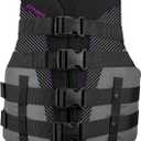 O'Neill Women's SuperLite USCG Life Vest (Medium, Black/Smoke/Black:Ultra Violet)
