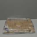 Sink Grid 18" X 12-1/2", Centered Drain with Corner Radius 1-1/2" (18" X 12-1/2" Centered Drain)