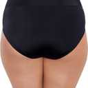 Women's Yoke Brief Swim Bottom (Black)