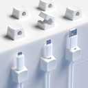 8-Pack Magnetic Cable Clip Nano Adhesive Cable Organizer - White, Suitable for Office desktops, Bedside Tables, Home appliances Wire Management (2Pack)