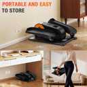 Under Desk Elliptical Machine, Electric Elliptical Leg Exerciser for Senior, Quiet and Compact Electric Seated Pedal Exerciser for Home with Monitor, Remote Control and 12 Adjustable Speeds