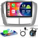 2G+64G Android 13 Car Stereo for Honda Pilot 2006 2007 2008 with Wireless Carplay Android Auto, 9 Inch Touch Screen Radio Support GPS/WiFi/Bluetooth/FM/SWC/Backup Camera