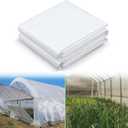 20 x 25 Ft 8 Mil Greenhouse Plastic Film Sheeting Cover UV Resistant Clear Polyethylene Film Green House Hoop Farm Plastic Cover for Gardening, Farming, Agriculture