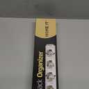 HOME IT Mop And Broom Holder Wall Mount - Garage Storage Systems with 5 Slots, 6 Hooks, 7.5lbs Capacity Per Slot - Garden Tool Organizer For Home, Kitchen, Closet, Garage, Laundry Room - Off-White