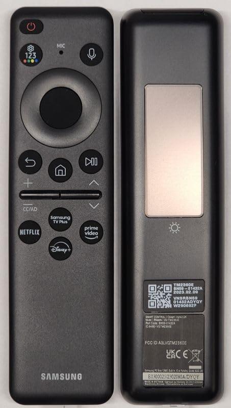 Solar Voice Samsung Remote Control BN59-01432A for 2023 and 2024 Samsung TVs