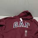 GAP womens Logo Hoodie Hooded Full Zip Sweatshirt (Large, Ruby Wine)