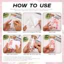 2 x 8 Sheet UV Dtf Cup Wraps for 16 Oz Glass Cups Halloween Waterproof UV Dtf Transfers Ready to Press Stickers Rub on Transfers for Crafts Wrap Decals for Tumblers Mugs Wood Car Decor -Funny Pink Ghost